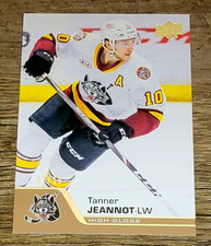 2020-21 Upper Deck AHL Tanner Jeannot Gold High Gloss 01/10 Made Chicago Wolves