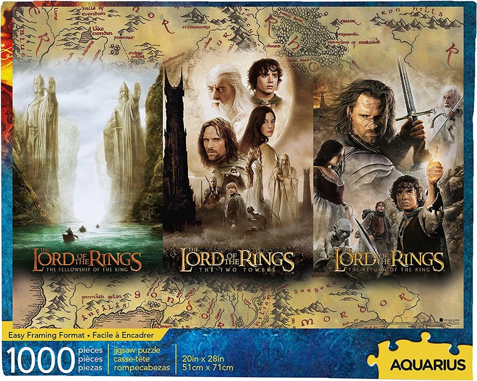 Aquarius Lord of The Rings Triptych 1000 PC Puzzle