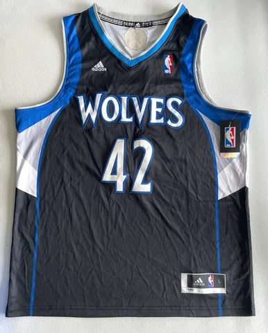Adidas Minnesota Timber Wolves Kevin Love #42 Jersey Men's Size Large NWT Cover