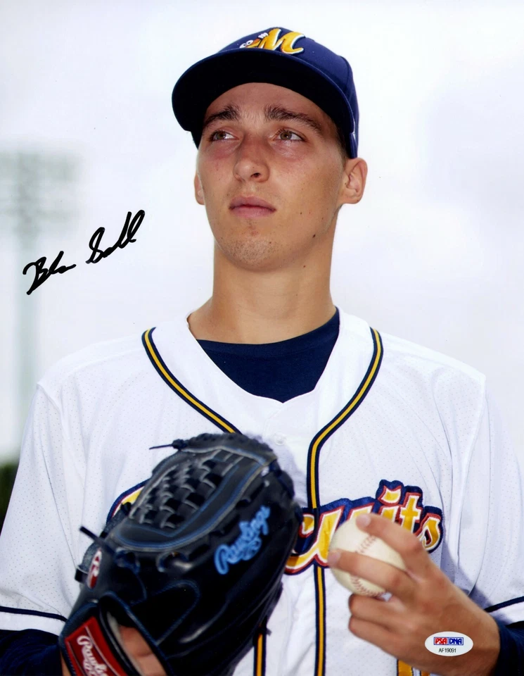 Blake Snell Signed 11x14 Photo PSA COA Auto Rookie RC Rays Photograph Cy Young - Image 1 of 1