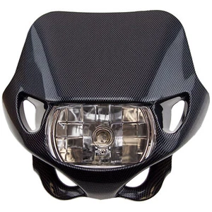 Headlight Fairing Stunt Light Carbon Universal Mirage Street Fighter Plastic - Picture 1 of 7