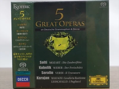 ESOTERIC SACD / CD Hybrid 5 GREAT OPERAS 9CD BOX Box set from Japan NEW - Image 1 of 3