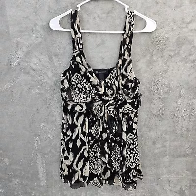 INC international concepts tank top blouse womens large lined sheer Tribal - Image 1 of 4
