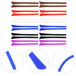 12 Paia Occhiali Silicone Punte Temple Antiscivolo Occhiali Cuscini Orecchie Ear Grip - Foto 1 di 12
