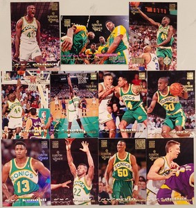 Seattle Sonics 1993-94 Topps Stadium Club Super Team Division Winner - Pick Card