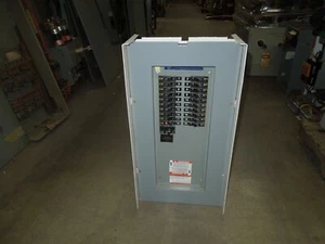 Square D Model 6 NQOD 100A 1ph 120/240V Main Breaker Panel w/ 20-15A 1p Breakers - Picture 1 of 7