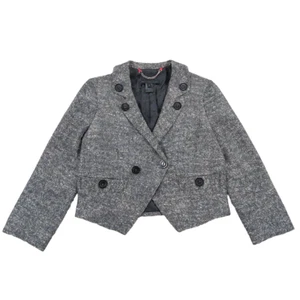 Blazer Marc by Marc Jacobs Mujer Talla 6 Recortado Gris Tweed Chaqueta Elegante - Imagen 1 de 15