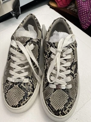 Zapatilla deportiva JSlides para mujer LUCKI con cordones punta redonda plataforma, NEGRO/BLANCO 6,5 EE. UU. Foto 1 de 4