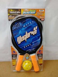 Vector Zone Pickleball Paddles Set of 2 Premium Wood 1 Pickle - Picture 1 of 2