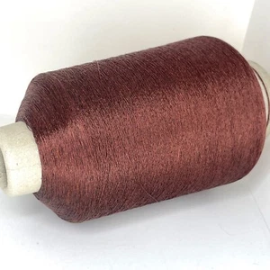 Brown LUREX Yarn on Cone per 650g / 1.43lb Super Lace Extra Thread for Crafts - Picture 1 of 4