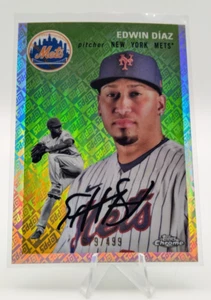 2023 Topps Chrome Platinum Anniversary Edwin Díaz Topps Logo /499 #275 - Picture 1 of 2