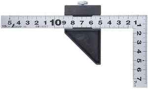 SHINWA CARPENTER'S SQUARE WITH PLASTIC STOPPER (15cm) 12437 - Picture 1 of 5