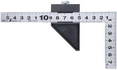 SHINWA CARPENTER'S SQUARE WITH PLASTIC STOPPER (15cm) 12437 - Image 1 of 4