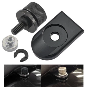 Rear Billet Seat Bolt Tab Screw Mount Knob Cover Nut Set For Harley Road king - Picture 1 of 12
