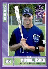 2005 Keene Swamp Bats Team Issue #21 Michael Fisher Nashville Tennessee TN Card
