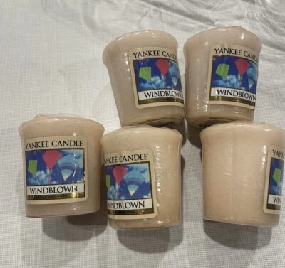Lot Of 5 NOS Yankee Candle RETIRED Votives WINDBLOWN  New Old Stock 1.75 oz - Image 1 of 4