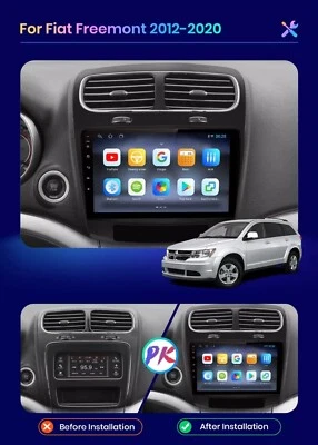 RADIO 2 DIN 9" PARA FIAT FREEMONT ANDROID 12 1/32 GB BLUETOOTH USB GPS RDS - Imagen 1 de 4