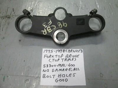 1995 - 1998 CBR600F3 HONDA Top Fork Bridge ( top triple ) 53300-MAL-600 - Image 1 of 4