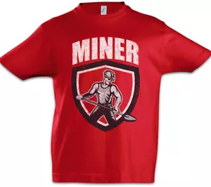 Miner II Kids Boys T-Shirt Mineworkers Mine Miners Mining Socialism Worker - Picture 1 of 1