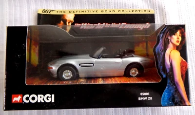 CORGI BMW Z8 WORLD IS NOT ENOUGH DEFINITIVE BOND COLLECTION 007 DIECAST 05001 - Image 1 of 3