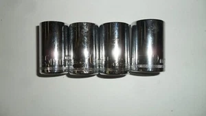 Craftsman USA 15 16 17  19mm 12 Point 1/2" Drive Shallow Sockets NEW BIN FREE SH - Imagen 1 de 8