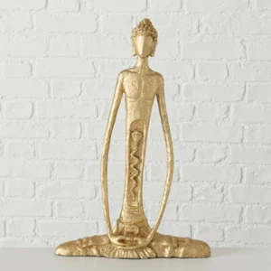 Buddha Yoga Prayos sitzend gold Skulptur Feng Shui Deko Figur 45 cm - Bild 1 von 1