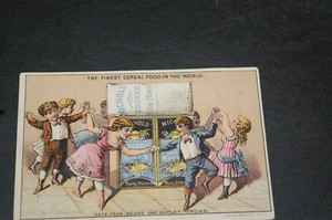 VINTAGE  TRADE CARD "AUSTIN NICHOLS & CO" SUPERIOR TABLE FOODS.