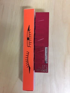 Lot 2 Kulfi Kajal Eyeliner Cheeky Chiku & Maybelline Super Sray Vinyl Ink 50 Wic - Picture 1 of 3