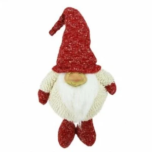 Northlight Textured I Chubby Smiling Gnome Plush Table Top Christmas Figure - Picture 1 of 1
