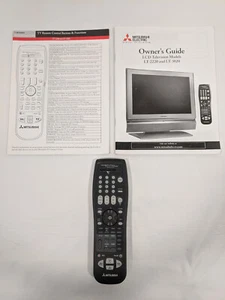 Mitsubishi 290P109B10 EUR7616Z1A Remote Control, Remote Guide, TV Owners Guide - Picture 1 of 11