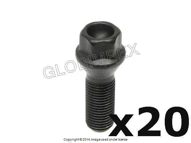 BMW E65 E66 E83 745i 750i 760i X3 (2002-2009) Perno de tuerca negro (14 X 1,5 mm) FEBI Foto 1 de 1