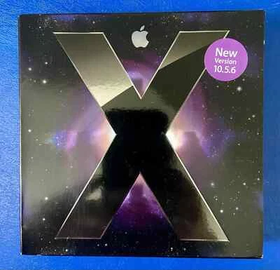 Genuine Apple Mac OS X Leopard  Version 10.5.6 Boxed Packed Complete Ready go - Image 1 of 4