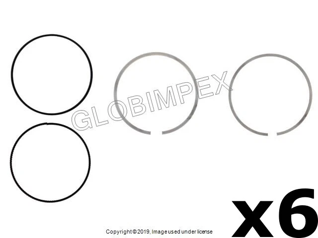 PORSCHE BOXSTER CAYENNE 2000-2006 Juego de anillos de pistón estándar (93,00 mm) (6) MAHLE  Foto 1 de 1