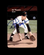 Rob Thompson Hand Signed 1986 Mother's Cookies San Francisco Giants Autograph