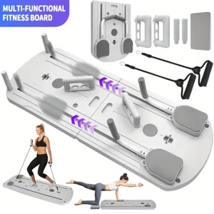 Pilates Board - Pilates Reformer Set, 8 in 1 Foldable Ab Trainer At Home Workout - Picture 1 of 6