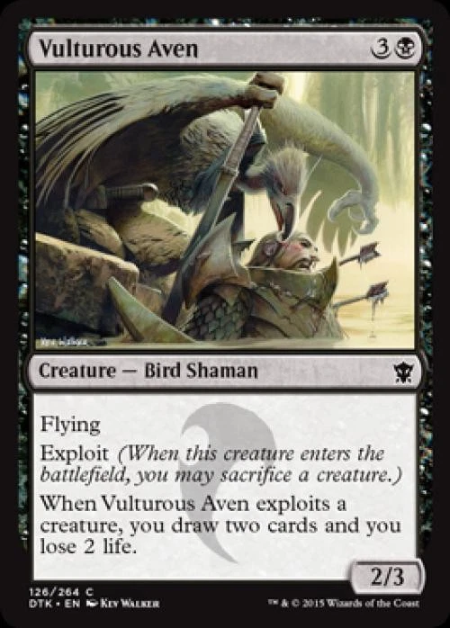 Vulturous Aven -Foil Near Mint MTG Dragons of Tarkir - Image 1 of 1