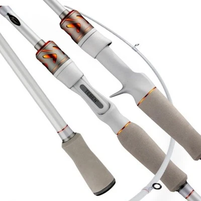 Fishing Rod Carbon Fiber Casting/Spinning Lure Rod Fast 2 Section Freshwater - Image 1 of 4