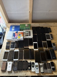 Large Bundle/Job Lot of 49 Mobile Phones - All Untested Spares Or Repairs. - Photo 1/20
