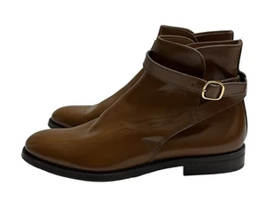 Church's Merthyr Jodhpur Patent Brown Leather Boots Shoes Ladies US 7.5 EU 37.5 - Picture 1 of 14