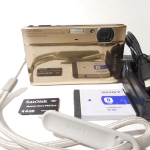Sony Cyber-Shot DSC-TX1 Gold Kamera mit Ladegerät Akku Memory Stick Japanisch - Bild 1 von 24