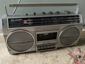 Sharp GF-4343E(S) Boom Box.  Tape Stereo. Good Condition. Working. - Picture 1 of 15