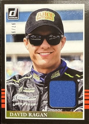 2018 Panini Donruss NASCAR Racing 85-DR David Ragan Firesuit Relic #97/99 - Image 1 of 2