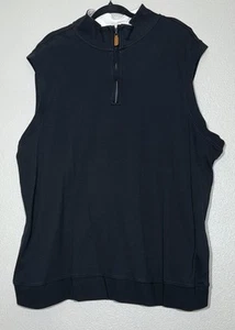 Roundtree Yorke Vest Black 4XT 1/4 Zip Big And Tall - Picture 1 of 5