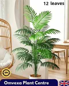 Planta Artificial Grande 120cm para Salón Oficina Dormitorio Decoración Sin Maceta - Imagen 1 de 10