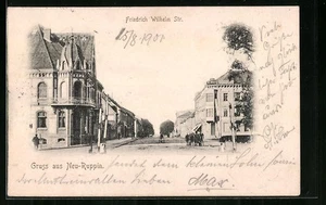 Neu-Ruppin, Friedrich-Wilhelm-Strasse, Ansichtskarte 1901  - Picture 1 of 2