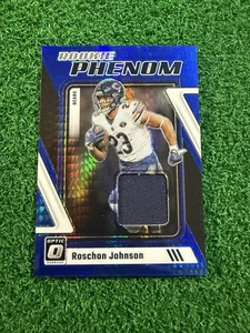 2023 Donruss Optic Football Rookie Phenom Patch Roschon Johnson RC - Picture 1 of 2