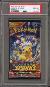 [PSA 10] Surging Sparks Pack - Scarlet Violet Pikachu Foil English POKEMON - Picture 1 of 2
