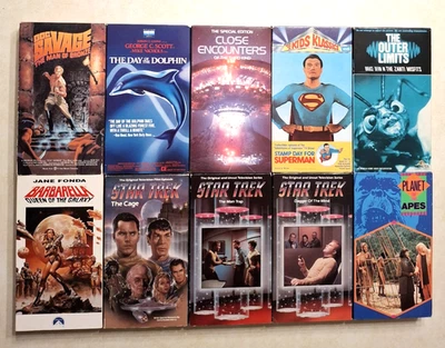 Classic Science Fiction VHS Lot Sci-Fi Planet of the Apes Star Trek Barbarella - Image 1 of 4