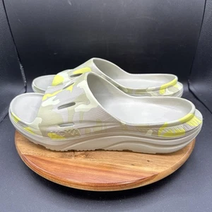 Hoka Ora Recovery Slide 3 Herren Größe 13 Sandalen Grau Camouflage Grün Slipper Schuhe - Bild 1 von 8