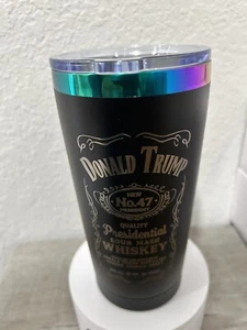 Individuelle Lasergravur Edelstahl Kaffeebecher - Donald Trump Nummer 45 47 - Bild 1 von 4